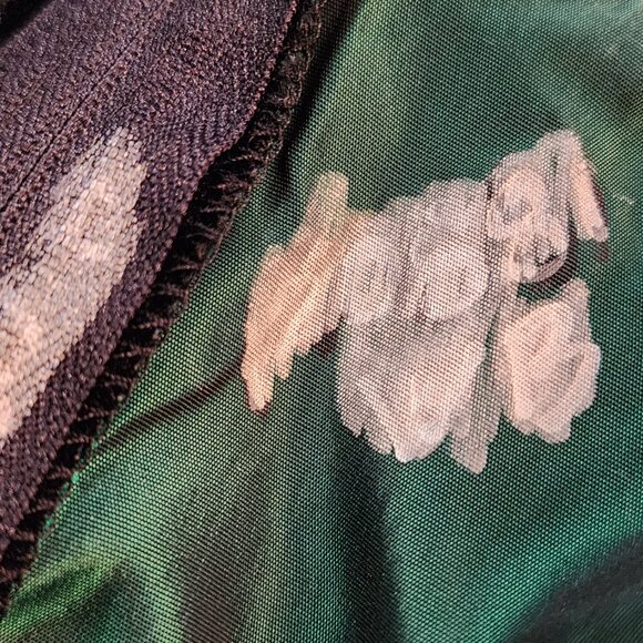 1980s Beverly Hills Bridesmaids Collection Vintage Dress in Green Size 9-10 - Picture 9 of 9